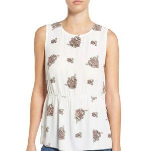 MADEWELL Arabesque Pattern White Blouse